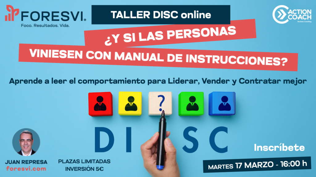 Taller Online DISC ¿Y si las personas viniesen con Manual de Instrucciones?